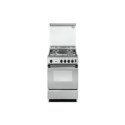 DeLonghi SGGX 554 N ED Cuisinière et Piano de Cuisson 42L 4 Foyers Soupape de Sécurité Boutons Rotatifs Plaque à Pâtisserie Argent