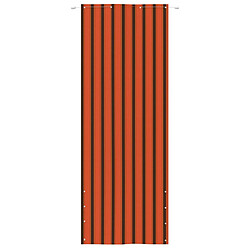 vidaXL Écran de balcon Orange et marron 80x240 cm Tissu Oxford