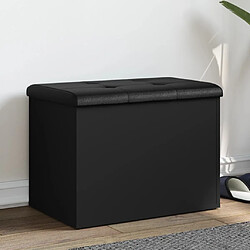 Maison Chic Banc de rangement | Meuble de rangement d'Entrée | Coffres d'Intérieur noir 62x42x45 cm bois d'ingénierie -MN76883