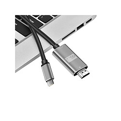 Avis Eko Câble HDMI vers USB Type-C 4K 60Hz 1080p 1.8m Gris