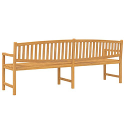 Maison Chic Banc de jardin | Banquette de jardin | Chaise Relax 228x59,5x90 cm bois de teck solide -MN74202 pas cher