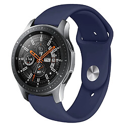 Wewoo Bracelet pour montre connectée en silicone monochrome appliquer Samsung Galaxy Watch Active 22 mm mazarine 