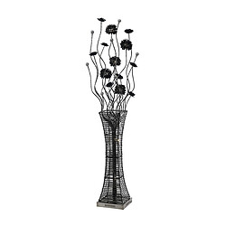 Inspired Majella Lampadaire 7 Lumières G4 Chrome Poli/Noir/Cristal, NON Compatible LED/CFL