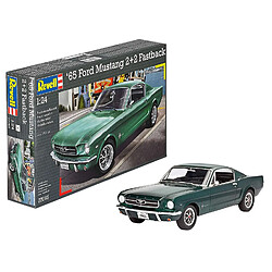 Revell Maquette de Voiture 1?: 24?1965 Ford Mustang 2 + 2 Fastback Reproduction à l'échelle 1?: 24, Niveau 4, Copie fidèle de l?Origine, avec Beaucoup de détails, 07065. 