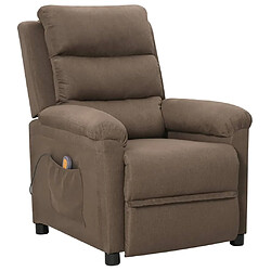 Maison Chic Fauteuil de massage,Fauteuil luxe de relaxation Taupe Tissu -MN90739