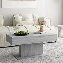 vidaXL Table basse Sonoma gris 96x50x45 cm Bois d'ingénierie 