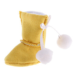 Chaussures De Bottes De Neige Mignonnes En Peluche Adaptées Aux 12 '' Blythe Poupées Habillées En Jaune # 1