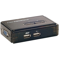 Abi Diffusion Pocket switch KVM VGA/USB 2 Ports avec cables