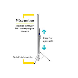 Écran de projection sur pied ivolum 200 x 200 cm pas cher