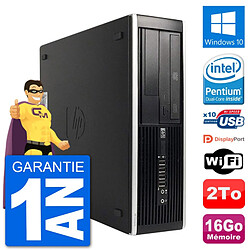 PC HP 8300 Elite SFF Intel G630 RAM 16Go Disque Dur 2To Windows 10 Wifi - Occasion