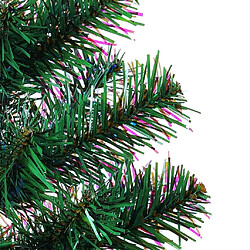 Avis vidaXL Sapin de Noël artificiel pointes iridescentes Vert 210 cm PVC