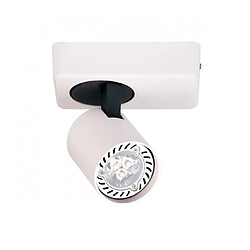 Luminaire Center Spot moderne Elvira Blanc sable, noir sable