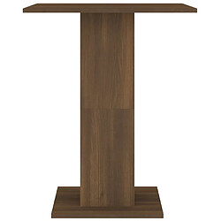 Acheter vidaXL Table de bistro Chêne marron 60x60x75 cm Bois d'ingénierie