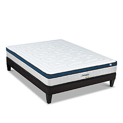 HYPSOM Ensemble Montesquieu Ensemble MONTESQUIEU 160x200 cm | Matelas Ressorts ensachés + Sommier Bois