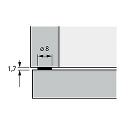 Fp Amortisseur de butée de porte 46695KF transparent (Par 1000)