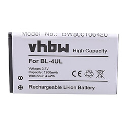 vhbw Li-Ion batterie 1200mAh (3.7V) pour téléphone portable mobil smartphone comme Nokia BL-4UL 