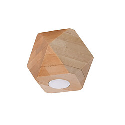 Sollux Downlight monté en surface, bois naturel, 1x GU10