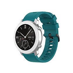 Wewoo Bracelet pour montre connectée de remplacement de Smartwatch en silicone Amazfit GTRtaille 22 mm vert foncé