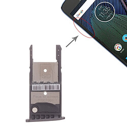 Wewoo Tiroir de Carte SIM Plateau pour SIM + Micro SD Motorola Moto G5 Plus Noir