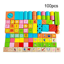 Universal 100pcs/set de jouets de blocs de construction pour enfants en bois jouets en bois pour l'éducation précoce pas cher