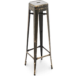 ICONIK INTERIOR Tabouret de bar - Design industriel - 60cm - Nouvelle édition - Stylix Vert pastel