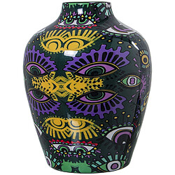 Vase Alexandra House Living Métal Yeux 21 x 21 x 26 cm 