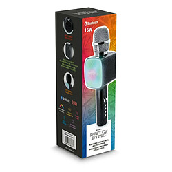 Jouet musical BigBen Microphone Karaoke avec Effets Lumineux Noir