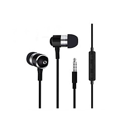 Shot Ecouteurs Metal pour ONEPLUS 8 avec Micro et Telecommande Reglage Son Kit Main Libre INTRA-AURICULAIRE (NOIR) 