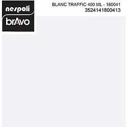 Aérosol peinture blanc ral9016 teintes vives 400 ml, NESPOLI