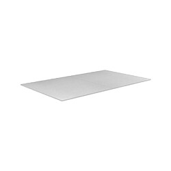 Jardindeco Plateau dinatoire pour billard convertible table 6 personnes Texas blanc boisé