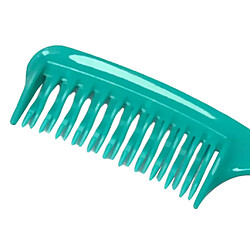 Avis Peigne Démêlant à Dents Incurvées Brosse Démêlante Pour Cheveux Bouclés Humides Vert