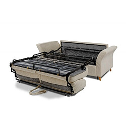 Inside 75 Canapé convertible EXPRESS HYÈRES 140 cm matelas 20 cm tissu anthology crème pas cher