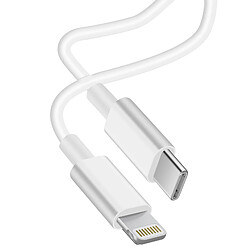 Câble USB Type C vers Lightning 2M Charge et Synchronisation Maxlife Blanc