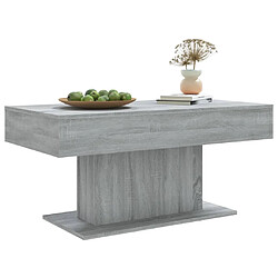 Avis vidaXL Table basse Sonoma gris 96x50x45 cm Bois d'ingénierie