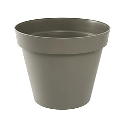 Pot de fleur rond Toscane Ø 80 x H.66 cm - Taupe - Eda 