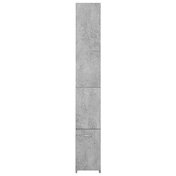 Acheter Maison Chic Armoire de bain,Meuble de rangement de salle de bain,Meuble haut gris béton 25x26,5x170 cm bois d'ingénierie -GKD497840