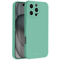 Roar Coque pour iPhone 16 Pro Max Silicone Mat Soft Touch Caméra Protégée Vert Pâle 