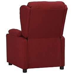 Avis vidaXL Fauteuil Rouge bordeaux Tissu