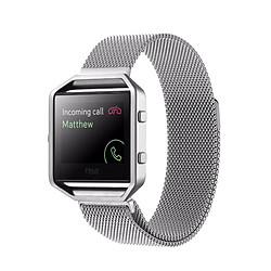 Wewoo Bracelet argent pour Fitbit Blaze Montre Boucle Fermoir Magnétique Acier Inoxydable 