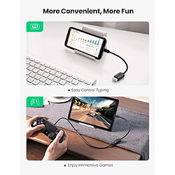 UGREEN OTG Adaptateur Micro USB vers USB 2.0 Host Câble OTG Micro USB Compatible Samsung Galaxy A10 S7 S6 Edge S5 J3 J4 J5 J6 J7 J8, Galaxy Tab A E S2, Huawei P Smart 2019 Y5 Y6, Honor 8X, Wiko