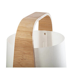 Avis Atmosphera, Createur D'Interieur Lampe bambou + abat-jour plastique H35 Blanc - Atmosphera