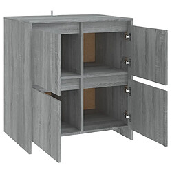 Acheter vidaXL Buffet Sonoma gris 70x41x75 cm Bois d'ingénierie