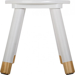 Atmosphera, Createur D'Interieur Tabouret enfant Douceur - Blanc - Atmosphera