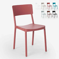 Ahd Amazing Home Design Chaise au design moderne pour cuisine bar restaurant et jardin Liner, Couleur: Rouge