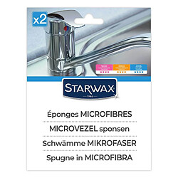 Lot de 2 éponges STARWAX microfibres 