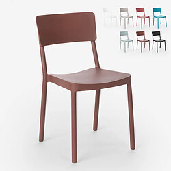 Ahd Amazing Home Design Chaise au design moderne pour cuisine bar restaurant et jardin Liner, Couleur: Marron 