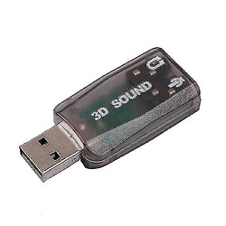 Universal USB 2.0 5.1 Adaptateur de carte son 3D 