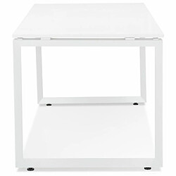 Avis Paris Prix Bureau Design Abigano 160cm Blanc