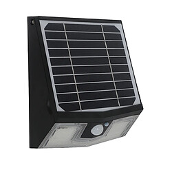 Applique solaire avec détecteur de mouvement IP65 (700Lm 4000K A++) Noire - Voltman 