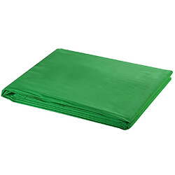 vidaXL Toile de fond coton sans support vert 500x300 cm incrustation